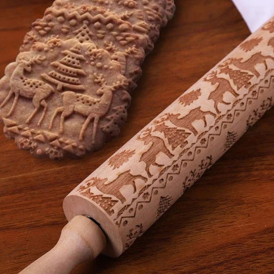 Festive Pattern Embossing Rolling Pin