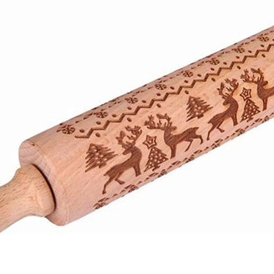 Festive Pattern Embossing Rolling Pin