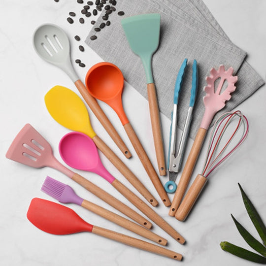 Colorful Silicone Kitchen Utensils Set