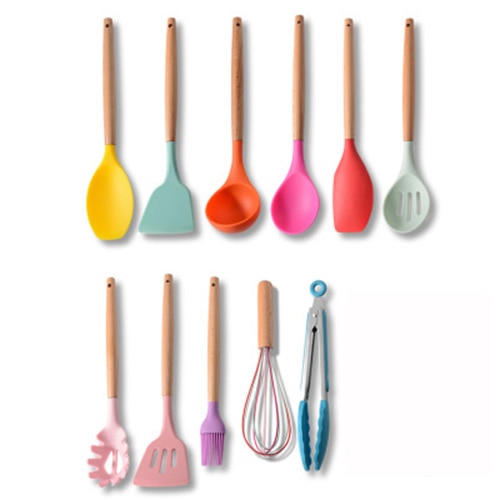 Colorful Silicone Kitchen Utensils Set