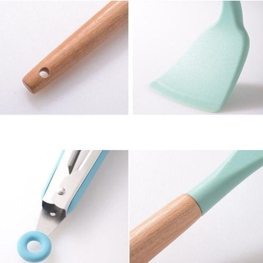 Colorful Silicone Kitchen Utensils Set